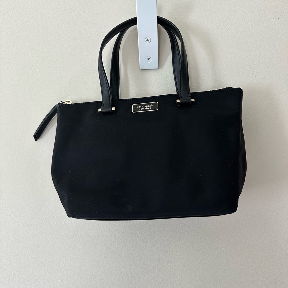New! Kate Spade Black Nylon Tote Bag size small